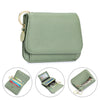 Women's RFID-Blocking Leather Wallet with Keychain and Coin Pocket