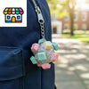 LED Fidget Keychain with 12 Click Buttons