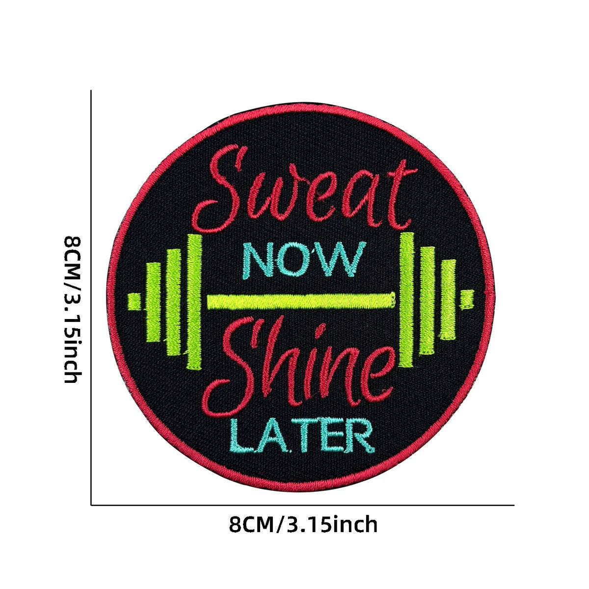 No Pain No Gain Tactical Embroidered Patch with Hook Backing
