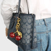 Crystal Fruit Bag Charm Keychain