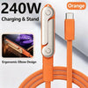 2-in-1 Foldable USB-C Fast Charging Stand with Detachable Cable
