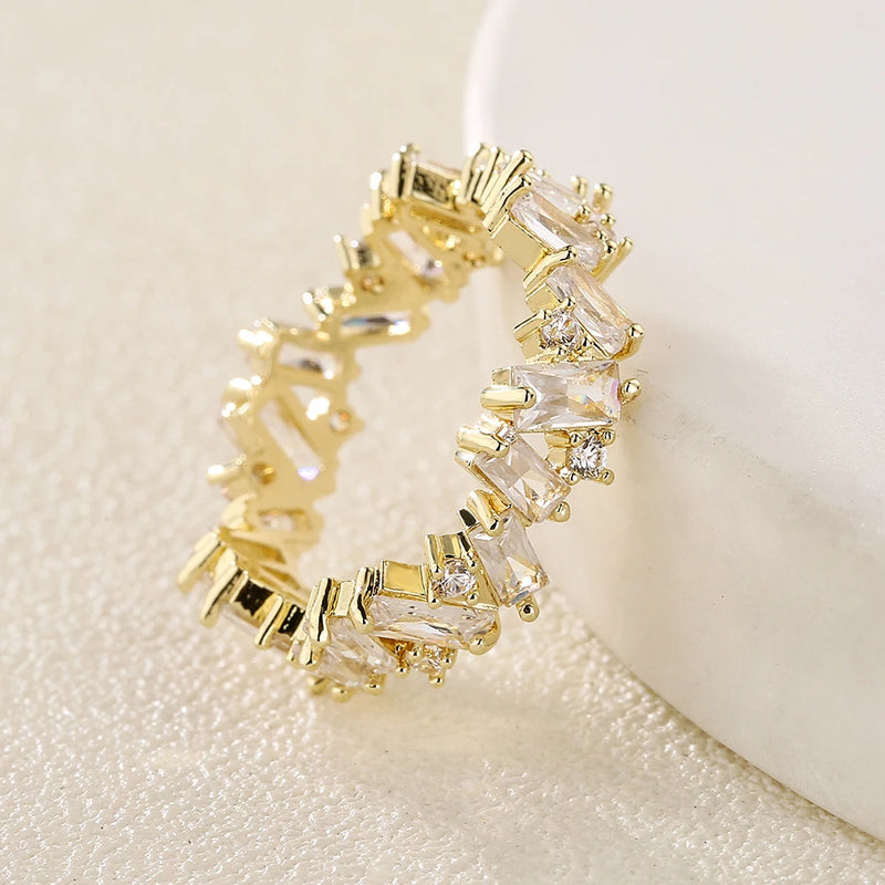 Classic Baguette Cubic Zirconia Ring