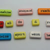 Assorted Inspirational Word Beads for Jewelry Making