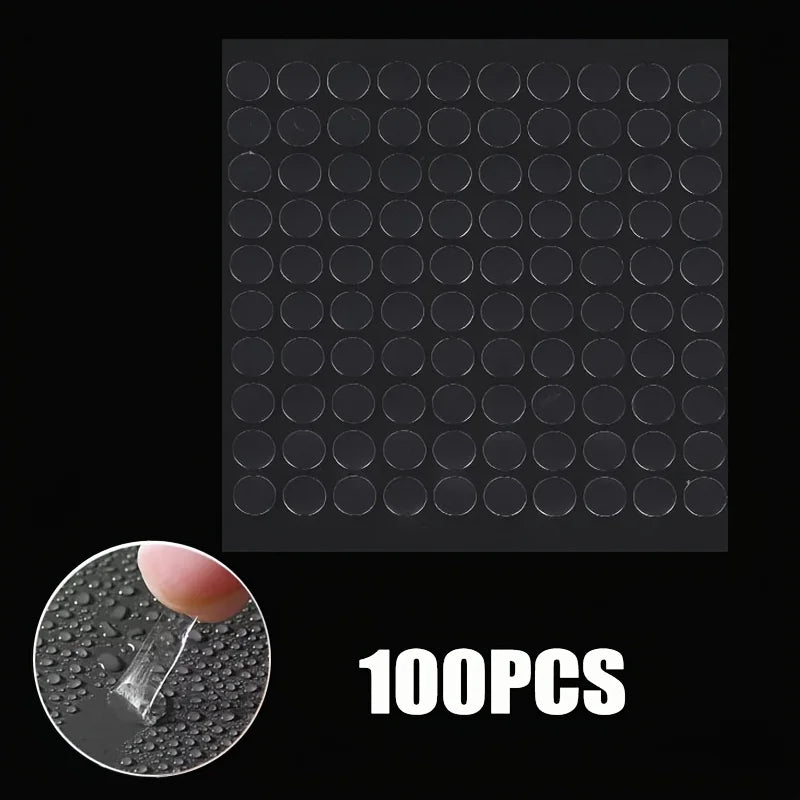 Clear Transparent Round Adhesive Dots – Removable, Waterproof Sticky Dots