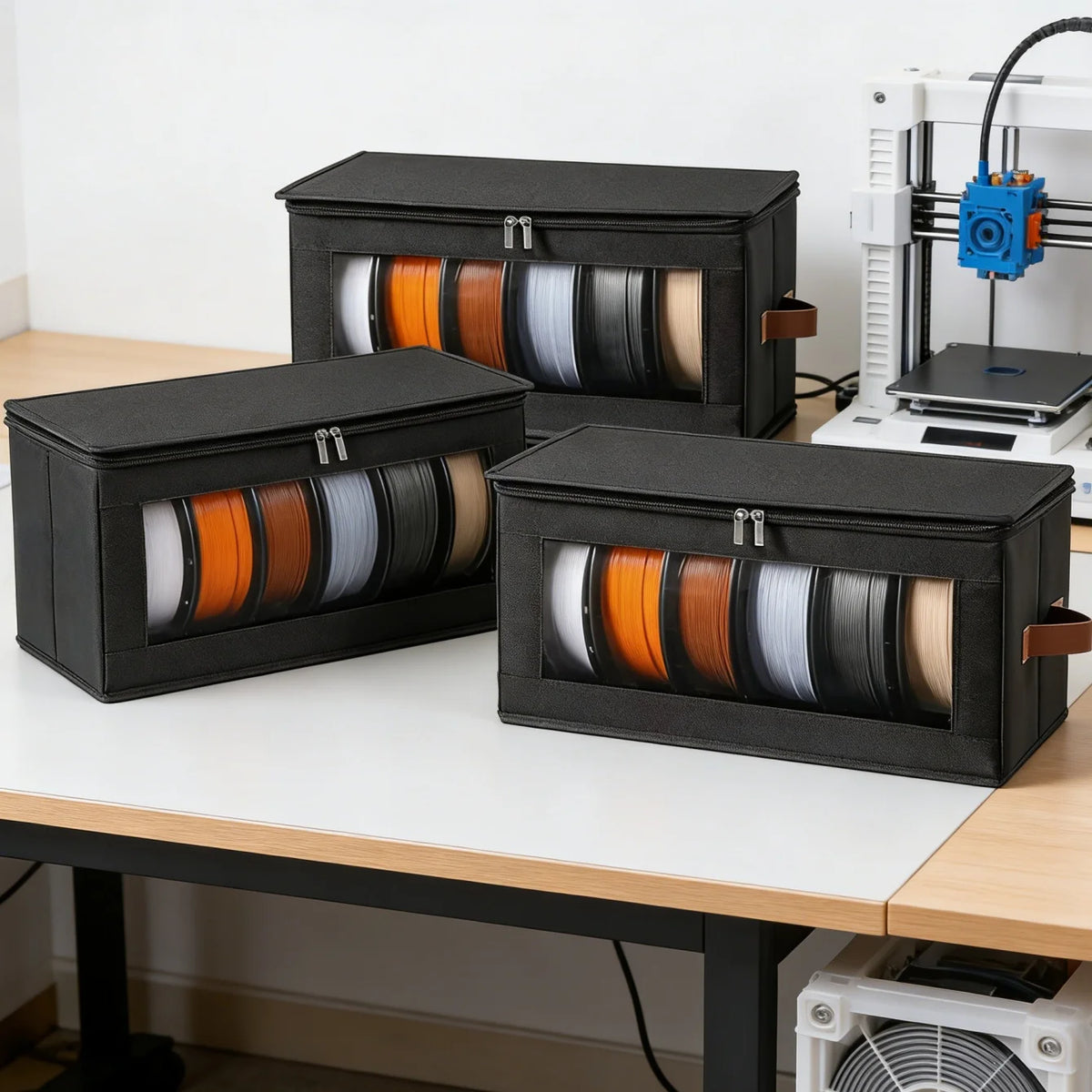3D Printer Filament Storage Bag with Foldable Design