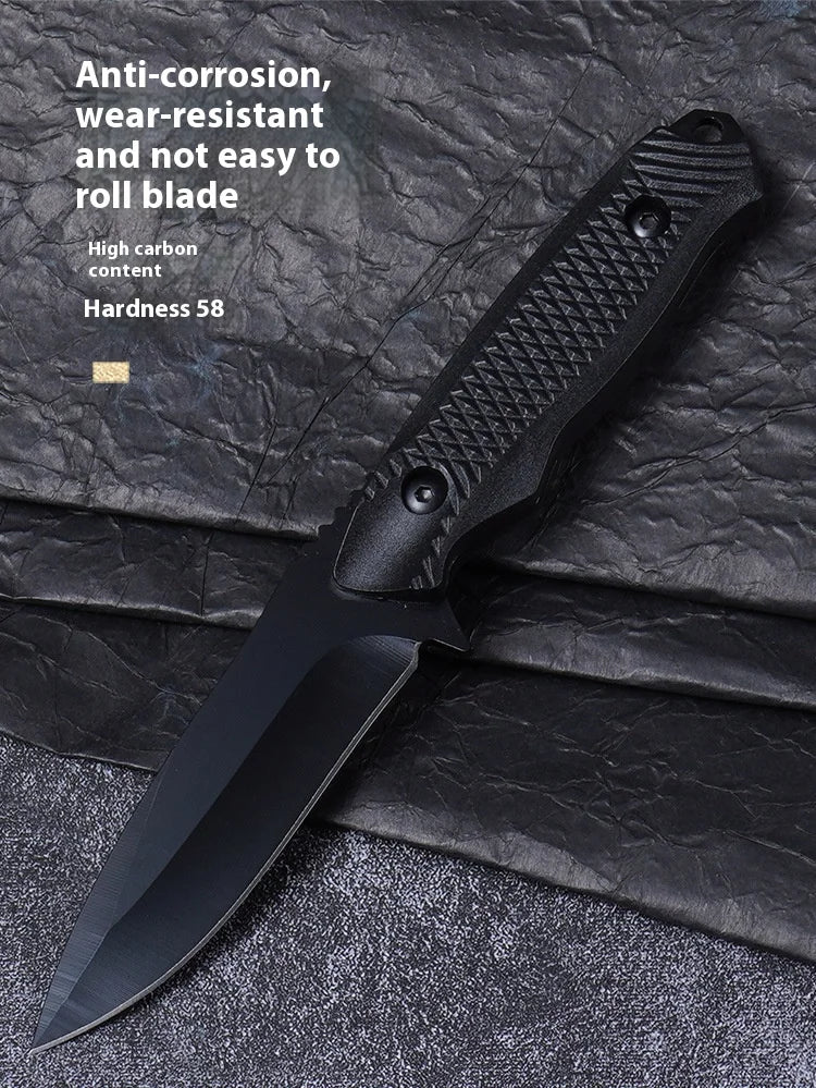 Stainless Steel Fixed Blade Outdoor Knife with Sheath