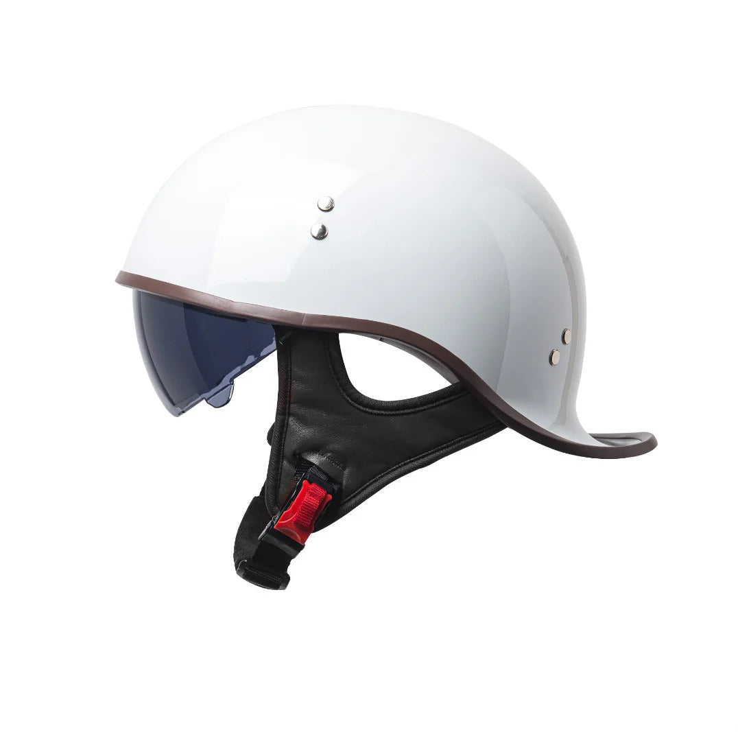 Vintage Retro Half Motorcycle Helmet – Unisex ABS Scooter Helmet