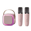 Compact Karaoke Speaker with Dual Microphones