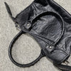 Vintage PU Leather Tote Bag with Crossbody Strap