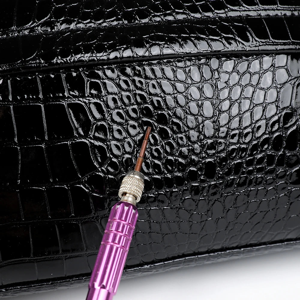 Men's PU Leather Clutch Wallet with Zipper Closure