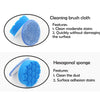 Image showing a cleaning brush cloth and an hexagonal sponge for cleaning various stains.