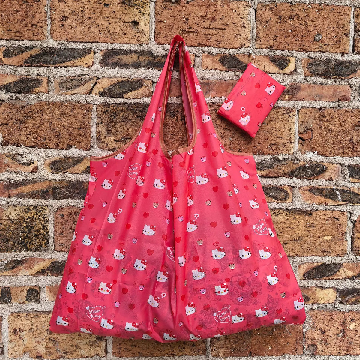 Foldable Eco-Friendly Shopping Bag with Cartoon Print