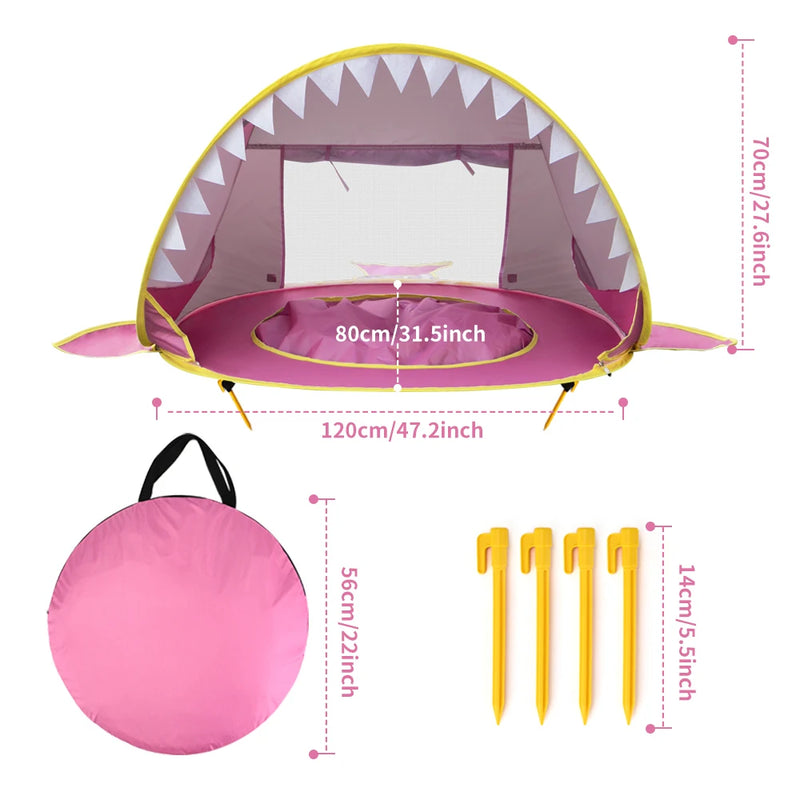 Pop-Up Baby Beach Tent with Integrated Pool