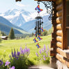 Hand-Painted Hummingbird Metal Wind Chime for Garden & Patio