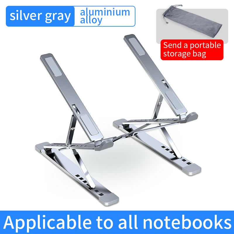 Adjustable Aluminum Laptop Stand with Cooling Design