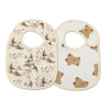 Soft Cotton Baby Bibs with Waterproof Backing – Set of 2
