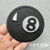 Black & White Racing Flag Embroidered Patches (Iron-On / Sew-On)