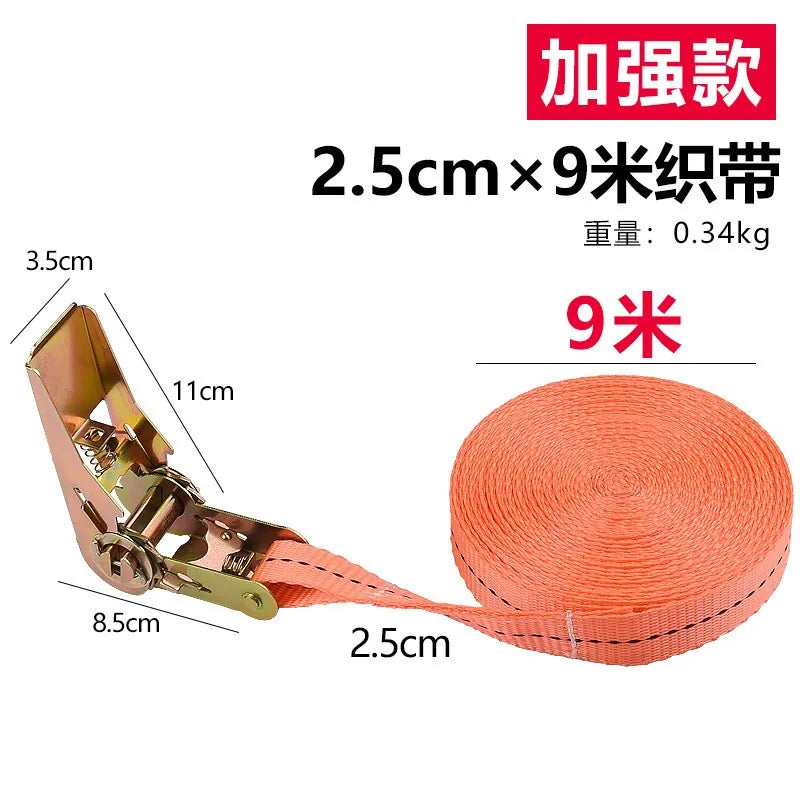 Heavy-Duty Ratchet Tie-Down Straps for Secure Cargo Transport