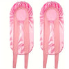 Pinker Satin-Schlafhut für lockiges Haar