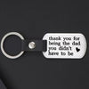 Elegant Stepdad Keychain