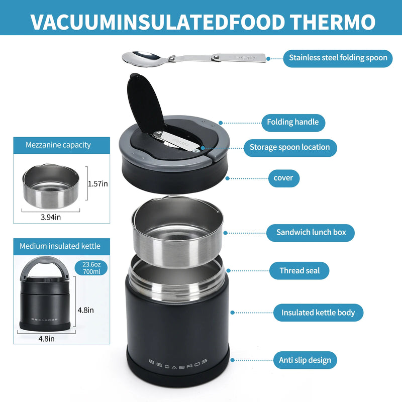 Vacuum Insulated Stainless Steel Food Jar