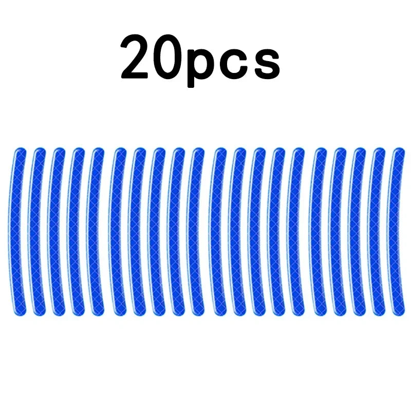 Glow-in-the-Dark Valve Caps for Car, Motorcycle & Bicycle Wheels (Set of 20)