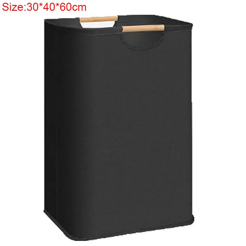 Foldable Cotton Laundry Basket with Handles