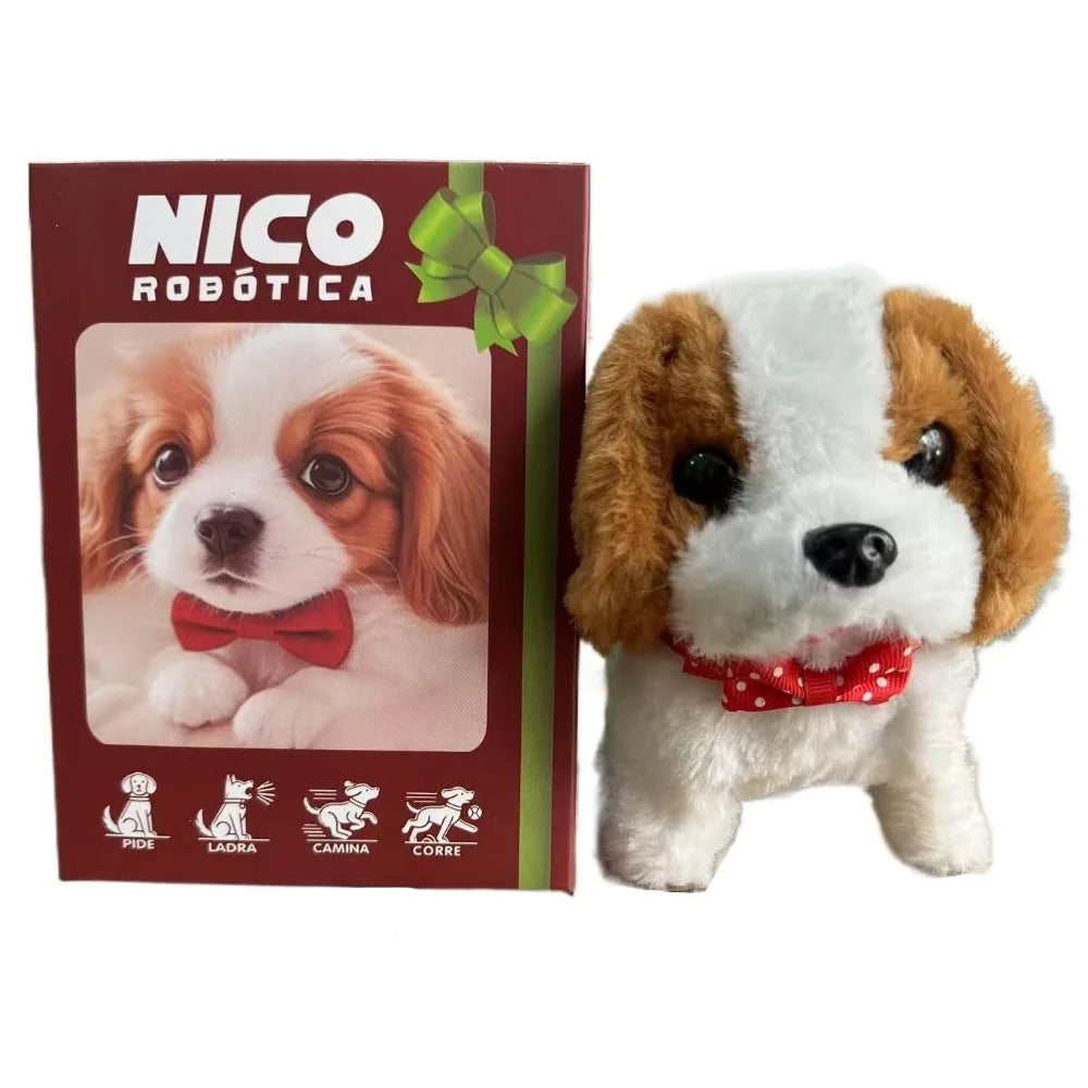 Interactive Robotic Puppy Plush Toy with Realistic Movements