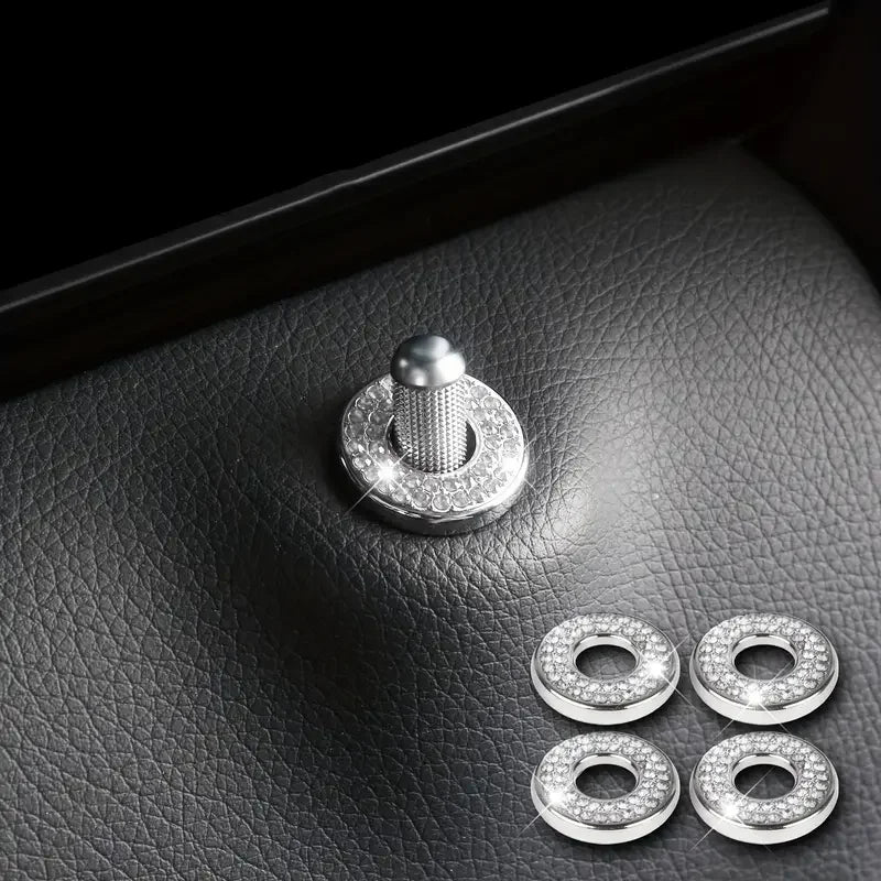 Crystal Car Door Lock Pin Covers for Mercedes-Benz
