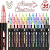 Double Line Outline Pens with Metallic Glitter (Set of 8)