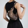 French-Style Cow Print Crossbody Bag