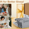 A set of four gray lock sheet holders designed to keep bed sheets tidy and prevent movement.