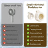 Bladeless Mini Clip-On Fan with 3-Speed Settings & 360° Airflow
