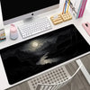 Large Non-Slip Mouse Pad with Night Moonlight Design