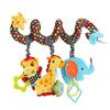 Soft Car Seat & Stroller Toy Set with Mirror, Crinkle, and Squeaky Sounds