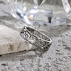 Vintage Hollow Floral Sterling Silver Ring