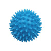 A sphere of blue reusable laundry balls used for tangle-free washing and softening.