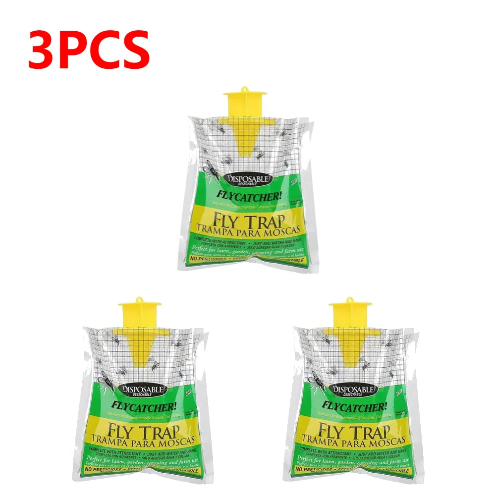 Hanging Disposable Fly Trap Bag with Bait