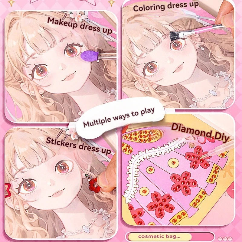 Kit Créatif Princesse DIY : Art du Papier, Maquillage & Peinture Strass