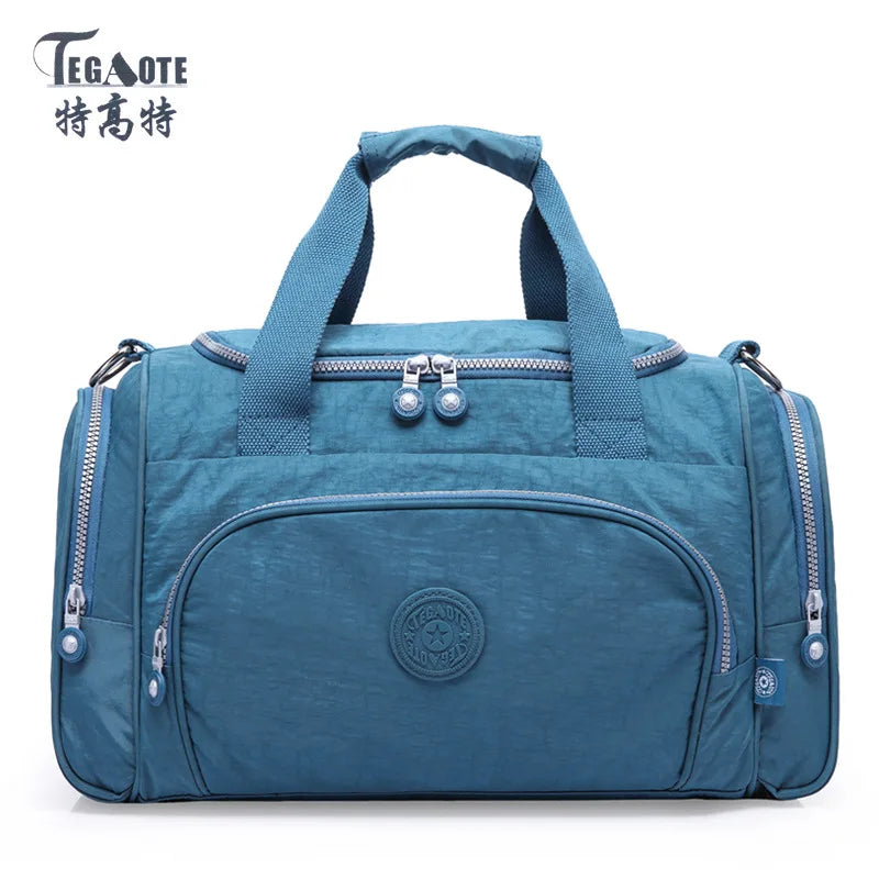 Lightweight Nylon Travel Duffle Bag for Women