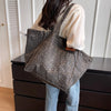 Vintage Leopard Print Canvas Tote Bag