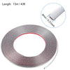 Roll of chrome car door edge guard trim strip with 8mm thickness and 13m length
