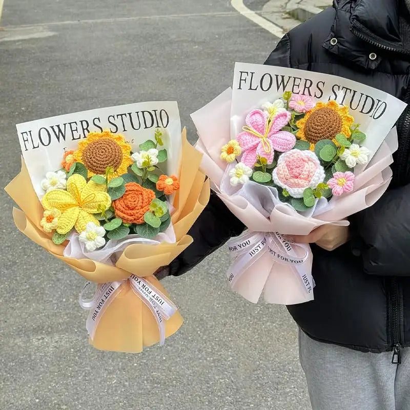Handmade Crochet Flower Bouquet – Everlasting Gift for Any Occasion