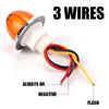 Compact LED Watermelon Side Marker Light with Flashing Turn Signal