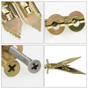 50-Piece Self-Drilling Drywall Anchor and Screw Kit
