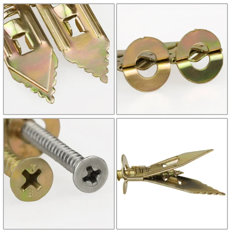 50-Piece Self-Drilling Drywall Anchor and Screw Kit