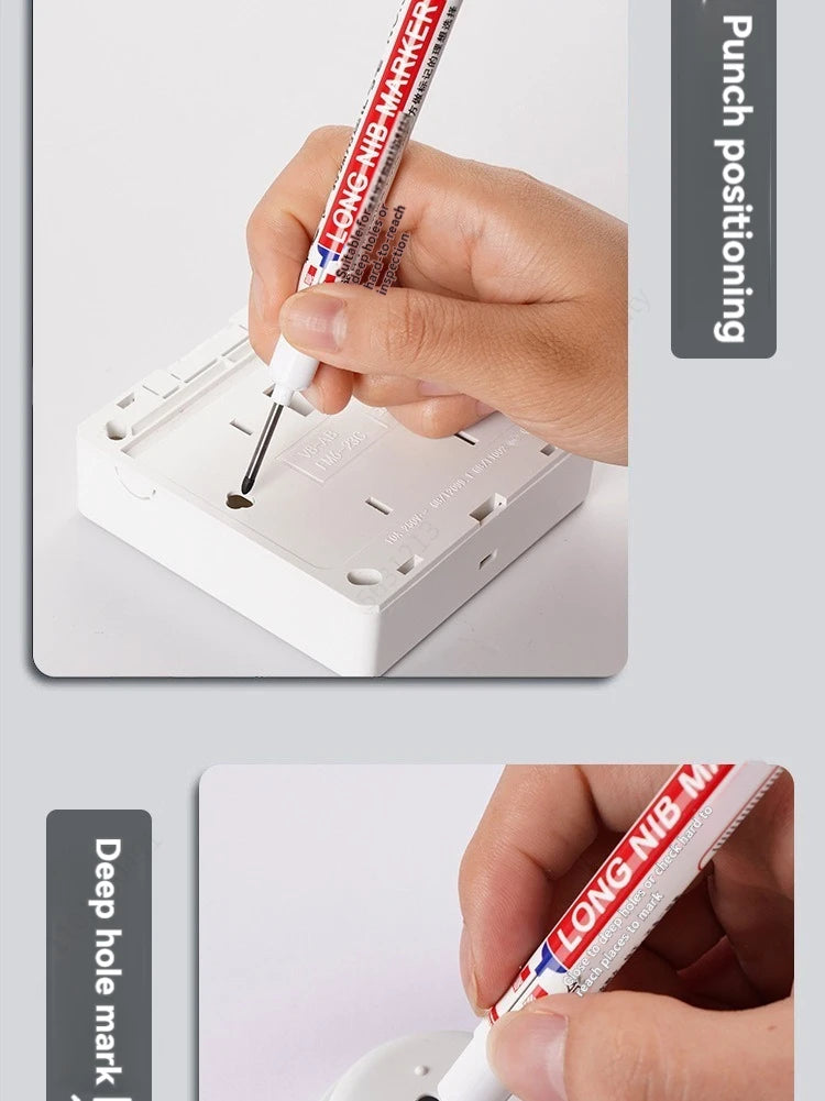 Waterproof Deep Hole Paint Markers for Metal & Woodworking
