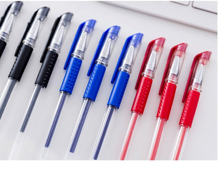 Smooth 0.5mm Gel Pen Set with Refills (Black, Blue, Red)