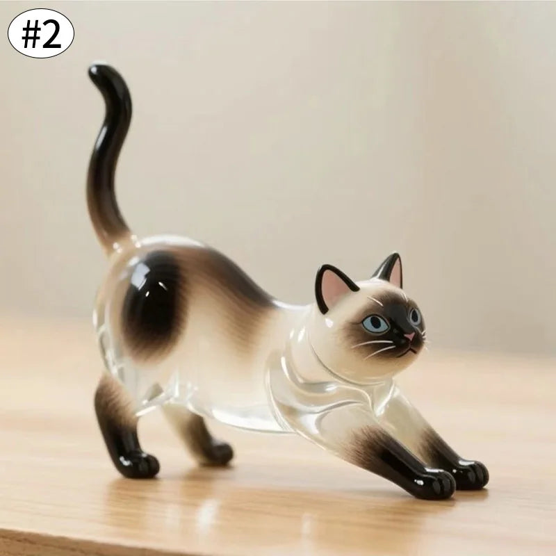 Pet Fur Memory Keychain with Cat-Shaped Capsule