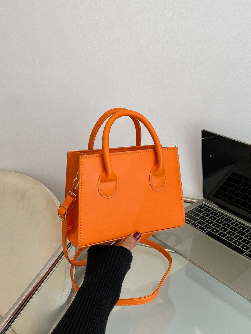 Klassische PU-Leder Crossbody-Tasche